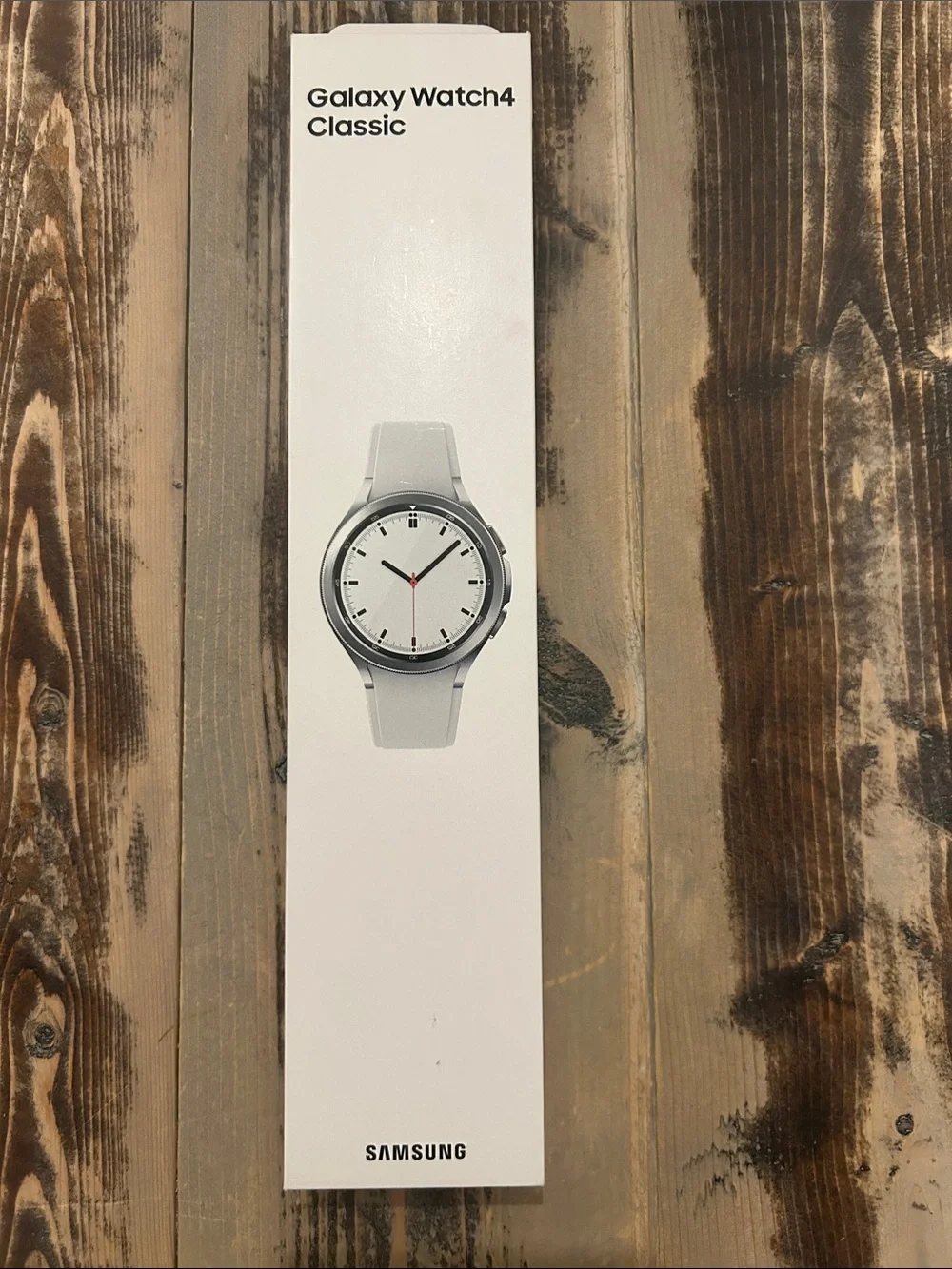 Samsung Galaxy Watch4 Classic Silver with White Band